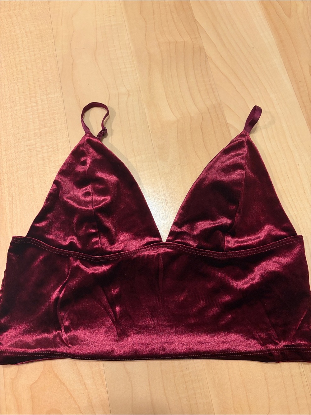 Garage Velvet Bralette Going Out Top
